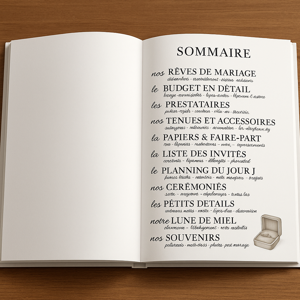 Le livre de mariage - "à jamais nous"