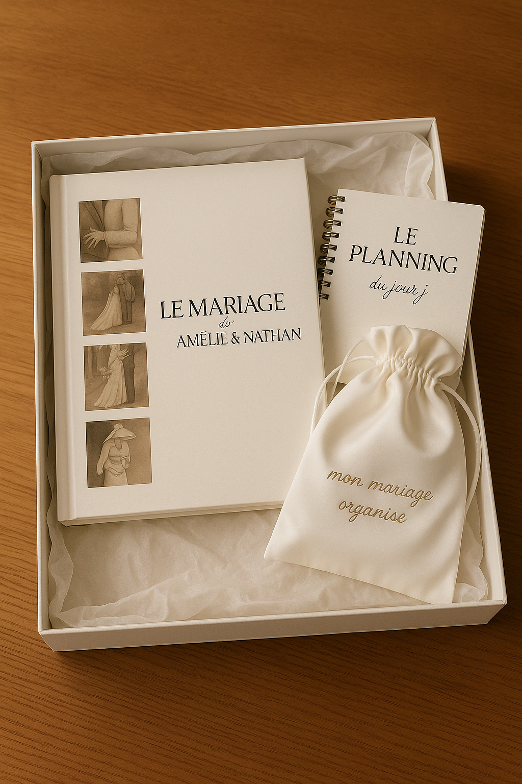 ✨ Coffret Luxe – Souvenirs de Mariage